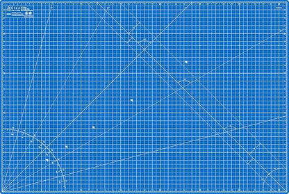 Elan Cutting Mat A1 Blue, Large Self Healing Cutting Mat 24 x 36 Inch, 5-Ply Craft Board Blue, Hobby Board for Crafts 24x36 Inch