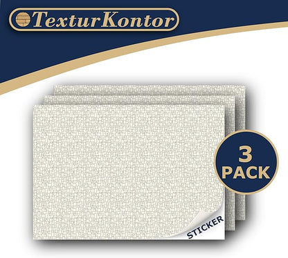 3 Sheets Self-Adhesive Decorative Film Paving Stones and Surfaces for Model Making in Scale 1:87 Scale H0 (UK: 3.5 mm Scale) (Broken Mosaik)