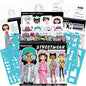 Fashion Angels Streetwear Design Portfolio, Includes 30 Sketch Sheets, Stencil Sheets, Stickers & Inspiration Guide, Ideal Drawing Kit for Girls Ages 6+