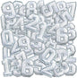 Number Iron On Patches, Numbers 0-9 Embroidery Applique Patch, DIY Decorative Heat Press Patches for Clothing Jeans Jackets Backpacks Hats (White 50 Pcs)