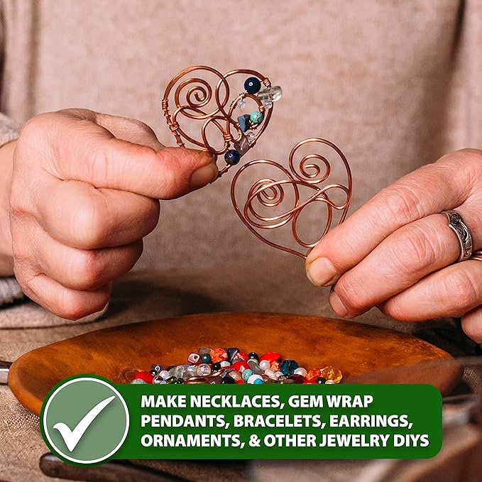 Mandala Crafts 10 Gauge Anodized Aluminum Craft Wire for Jewelry Making - 32 FT Colored Flexible Light Brown Wire - Bendable for Bonsai Armature Crafting Sculpting
