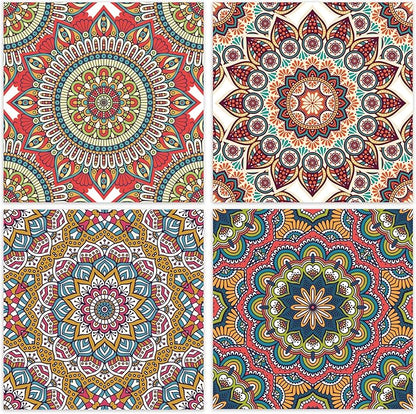 48 Sheets 24 Designs Scrapbook Paper Pad, 6"×6" Single-Sided Decopodge Craft Cardstock Paper,Scrapbooking DIY Decorative Background Cardmaking Supplies.Datura&Flowers