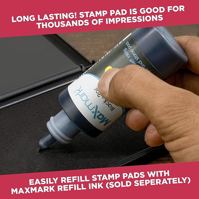 Large Premium Dry (No Ink) Stamp Pad - 5" by 7" - Quality Felt Pad
