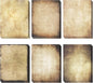 Vintage Paper, 60-Sheets Antique Paper, Letter Size, 8.5 x 11 Inches, 6 Double Sided Designs, Decorative Parchment Paper for Writing, Printing, Arts and Crafts