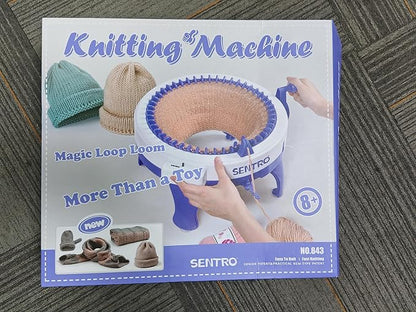 Knitting Machine,SENTRO 48 Needles Knitting Machines with Row Counter, Smart Weaving Round Loom,Double Knit Loom Machine Kit,DIY Knit Scarf Hat Sock
