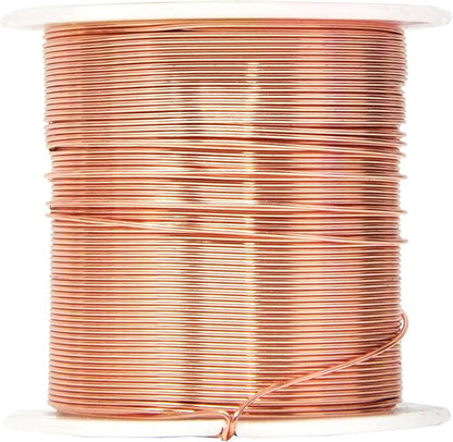 Mandala Crafts 22 Gauge Anodized Aluminum Craft Wire for Jewelry Making - 450 FT Colored Flexible Silver Copper True Blue Pink Ice Blue Green Wire - Bendable for Bonsai Armature Crafting Sculpting