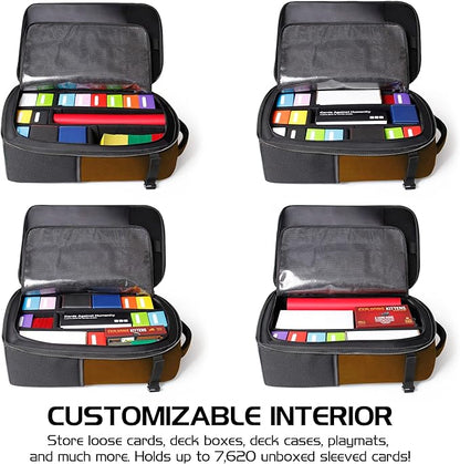 ENHANCE MTG Backpack TCG Card Storage - TCG Backpack for Deck Boxes, Sleeved Cards, Playmats, MTG Accessories