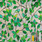 Window Privacy Film Stain Glass Window Film Rainbow Window Film Window clings Non-Adhesive Reusable Decorative for Room (Greenery Leaf, 45.2 x 157.4 in)