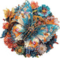 Wooden Puzzles for Adults - Mechanical Butterfly Wood Puzzles Adult - Unique Animal Shape Wooden Jigsaw Puzzles for Adults - Birthday Gifts for Puzzle Lovers, Family (8.4 * 8.4in)