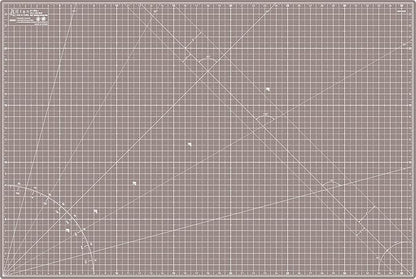 Elan Cutting Mat A1 Black & Taupe, Large Self Healing Cutting Mat 24 x 36 Inch, 5-Ply Craft Board Black, Hobby Board for Crafts 24x36 Inch