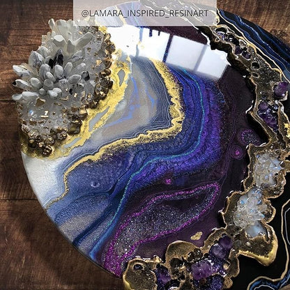 MEYSPRING Indigo Obelisk - Two Tone Purple Mica Powder for Epoxy Resin - Color Pigment Powder - Color Shifting Pigment - Violet Mica Cosmetic Grade - Purple Resin Dye