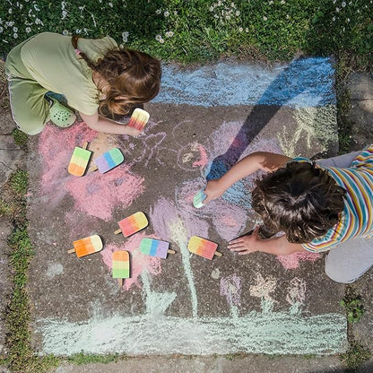 36 Pcs Ice Cream Sidewalk Chalk Set Multicolor Chalk Party Favors Bulk Washable Safe Outdoor Chalk for Kids Adults Fun Summer Playground Outdoor Activities Painting on Chalkboard Blackboard