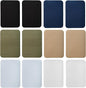 Johnson & Smith Iron On Patches - 12-Piece Iron On Patch for Clothing, Pants Repair - Adhesive Fabric Patches in Rectangle Shapes - Easy to Use, No Sewing Needed - Uniform Colors