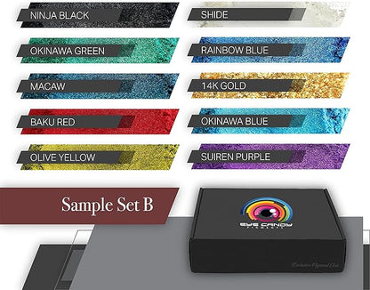 Eye Candy Pigments Variety Mica Pigment Powder Set B - Epoxy Resin Art - Woodworking - Cosmetic Grade Mica Powder - Bath Bombs - Pigment Powder Variety Pack - 50g - Non-Toxic - Skin Safe