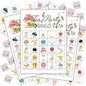 Tea Party Bingo Cards, Tea Bridal Party Games Bingo Cards, School Party, Birthday, Garden Tea Party Favors Supplies Decorations, 24 Players Bingo Game (A02)