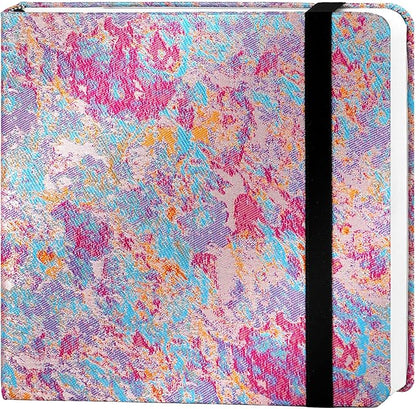 Funto Watercolor Journal, 6.3x6.3, 24 Sheets, 100% Cotton Cold Press, 300gsm/140lb, Inner Paper Pocket, Art Supplies for Mixed Media