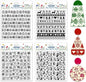 CHGCRAFT 4 Pcs Christmas Polymer Clay Texture Sheets Knitted Patterns Silicone Texture Stamp Snow Socks Clay Texture Mat Modeling Pattern Pad Sheets for Jewelry and Earrings Tools, 5.5x5.5 inch