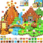 Magnetic Blocks - 150PCS Magnetic Board Building Toys for Boys Age 3-5 4-8 8-12, Kids Toys Build Mine Magnet World & Birthday Gifts for Kids Ages 3-12