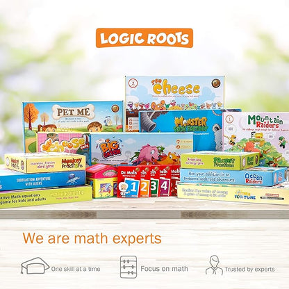 Multiplication and Division Games - Pack of 2, Pet Me and Monster Sock Factory, Math Board Games & STEM Toys for 5-9 Year Olds, Educational Gift for Kids, Homeschoolers, Grade 1 and Up