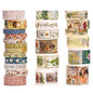 Vintage Washi Tape Set - 24 Rolls Arts Adhesive Tapes Assorted Retro Decorative Masking Tape Sets for Craft, Kids, Scrapbook, DIY, Gift Wrapping (5-Botanical Garden)