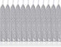 Yoption 12Pcs Sealing Wax Sticks with Wicks, Silver Totem Fire Manuscript Seal Wax Sticks for Wax Seal Stamp (Silver)