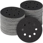 100PCS 5 inch Silicon Carbide Sanding Discs 120 Grit, Wet Dry Orbital 5 Sander Hook and Loop Sandpaper Disc, Best for Metal,Automotive,Wood Polishing