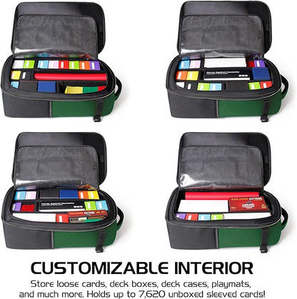 ENHANCE MTG Backpack TCG Card Storage - TCG Backpack for Deck Boxes, Sleeved Cards, Playmats, MTG Accessories