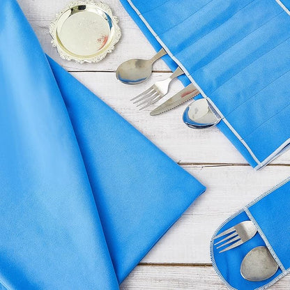 Jecery 1.1 Yard Anti Tarnish Silver Cloth by the Yard, Luxury Jewelry Silver Polishing Storage Protect Cloths for Silverware Flatware Silversmith Polishing(Royal Blue)