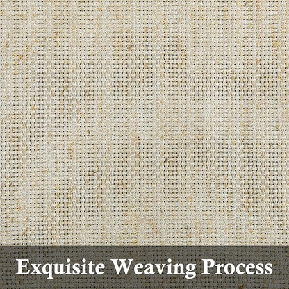 Aida Cloth Big Size 14 Count, Natural Oatmeal Cross Stitch Fabric, 60 inch by 36 inch (60 inch by 1 Yard)