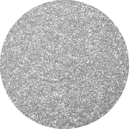 Hemway Polyurethane & Epoxy Resin Glitter 100g / 3.5oz Metallic Crystal Flake Additive for Flooring Jewelry Tumblers Glass Pigment - Fine (1/64" 0.015" 0.4mm) - Silver