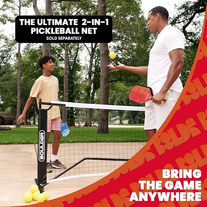 Boulder Carbon Fiber Pickleball Paddle | T700 Carbon Fiber | USAPA Approved, with Honeycomb Polymer Core | Pickleball Racket for Beginner & Experienced Players
