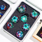 Third Mystery Eye Liquid Core DND Dice Set for Role Playing Games, 7 PCS Dungeons and Dragons Dice Set with Metal Box for D&D Gifts, RPG DND Starter Dice Set