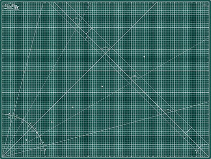 Elan Cutting Mat A0 Green, Extra Large Self Healing Cutting Mat 36 x 48 Inch, 5-Ply Craft Board Green, Hobby Board for Crafts 36x48 Inch