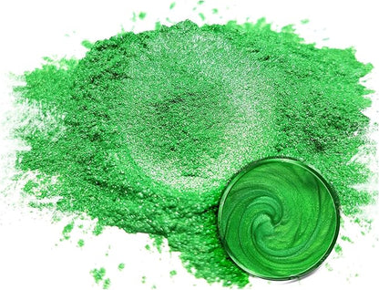 Eye Candy Pigments Premium Green Mica Powder - Imperial Jade (50gr) - for Epoxy, Resin, Soap, Paint, Woodworking, Acrylic Pouring, Bath Bombs, Fishing Lures - DIY Arts and Crafts Additive