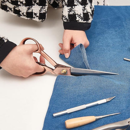 Fabric Scissors Professional 10" Sewing Scissors,Heavy Duty Shears for Fabric,Leather,Raw Materials,Dressingmaking,Upholstery Shears for Dressmakers Students Office Crafting