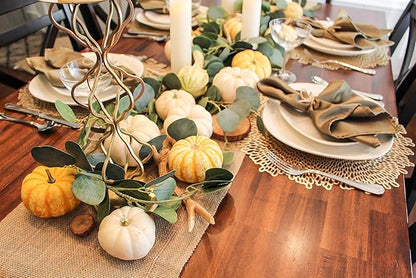 12" x 10yd NO-FRAY Burlap Roll ~ 3 - 5 Table Runners ~ Natural Long Fabric with Finished Edges. Perfect for Weddings, Placemats, Crafts. Decorate Without The Mess!