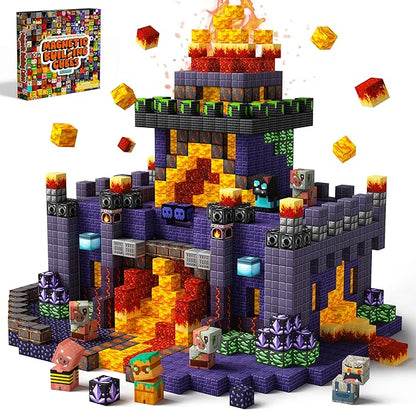 idoot 100PCS Magnetic Blocks - STEM Magnet Building Toys for Kids 3+, Birthday Gifts for Boys & Girls (0.8inch)