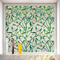 Window Privacy Film Stain Glass Window Film Rainbow Window Film Window clings Non-Adhesive Reusable Decorative for Room (Mistletoe Rainbow, 17.5 x 157.4 in)