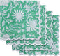 Ridhi Mint Green Cloth Napkins 100% Pure Cotton Farmhouse Wedding Dinner Napkins for Easter, Thanksgiving, Holiday Daily Wedding uses Napkins (4-20x20 Dinner Napkin)