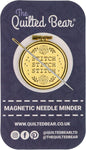 The Quilted Bear Needle Minder - Needle Minder Magnet for Keeping Sewing & Embroidery Needles Cross Stitch Needles Safe-Stress Free Stitching Cross Stitch Supplies & Embroidery Supplies (Cross Stitch)