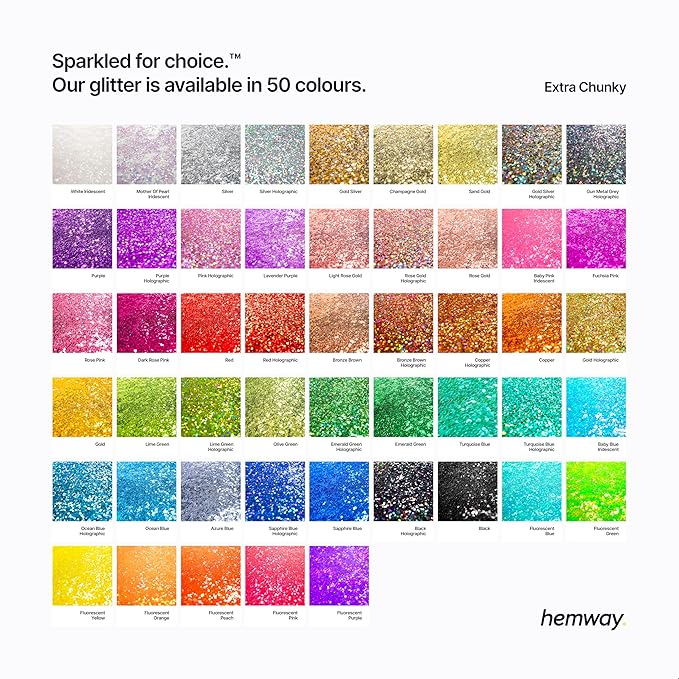Hemway Polyurethane & Epoxy Resin Glitter 100g / 3.5oz Metallic Crystal Flake Additive for Flooring Jewelry Tumblers Glass Pigment - Extra Chunky (1/24" 0.040" 1mm) - Red Holographic