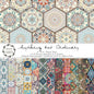 Groovy Boho Tribal Scrapbook Pad – 24 Bohemian Sheets for Scrapbooking, Junk Journals, Collage, Decoupage, Card Making & Mixed Media, 6x6 Single-Sided Craft Paper