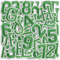 Letter and Number Iron On Patches, A-Z Alphabet and Numbers 0-9 Embroidery Applique Patch, DIY Decorative Heat Press Patches for Clothing Jeans Jackets Backpacks Hats (Green 72 Pcs)