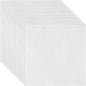 12 PCS Aida Cloth 14 Count White Cross Stitch Fabric for DIY Craft Embroidery, Handmade Needlework, Home Decoration (7.8 x 7.8 Inch)