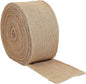 KINJOEK 6 Inch Wide 27 Yards Burlap Ribbon, Natural Jute Fabric Ribbon, Crafts Ribbon for Christmas, Wedding, Gifts, Burlap Fabric DIY for Decoration,