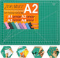 Density-upgraded 18" x 24" Self Healing Sewing Mat, Idemeet Rotary Sewing Mat for Crafts, 5-Ply Cut Board for Fabric Leather Cutting Quilting Modeling Hobby Project, Scale Size 18" x 24", Green