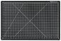 Dahle Vantage 10673 Premium Self-Healing Cutting Mat, 24"x36", 1/2" Grid, 5 Layers for Max Healing, Perfect for Crafts & Sewing, Black