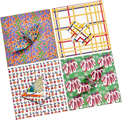 Origami Paper 6x6 Inches, 50 Sheets, Vintage Masterpiece & Impressionist Art, Mondrian Neo-Plasticism & Matisse - Fauvism,Double-Sided Folding Paper for Adult,Kids, Ideal for Scrapbooking, DIY Craft