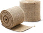 LaRibbons 2 Pcs 3 Inch Burlap Wide Fabric Craft Ribbon,10 Yard Per Roll, Natural Brown Ribbon for Bow Crafting,Wreath-Making, Tree Decoration