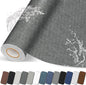Fabric Repair Patches, 17X79 inch Linen Self-Adhesive Fabric Repair Tape, Strong Sticky Linen Patch for Sofas, Tote Bags, Clothing, Car Seats, Furniture（Dark Grey, 17X79 inch）